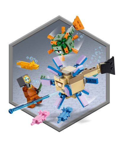 Конструктор LEGO Minecraft - Битката на пазителите (21180) - 3