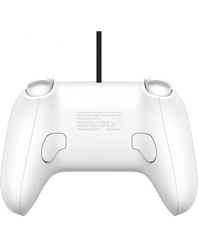 Контролер 8BitDo - Ultimate Wired, за Nintendo Switch/PC, бял - 2