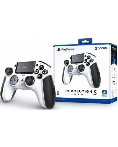 Безжичен контролер Nacon - Revolution 5 Pro, бял (PS5/PS4/PC) - 6
