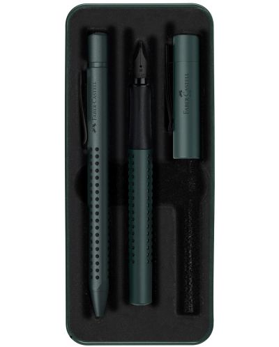 Комплект химикалка и писалка Faber-Castell Grip 2011 - Тъмнозелен - 1