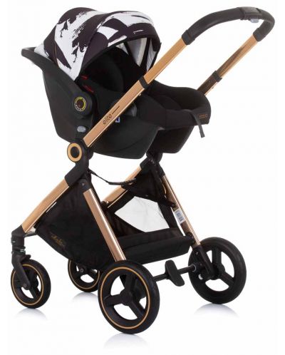 Комбинирана бебешка количка Chipolino - Елит, Черна - 6