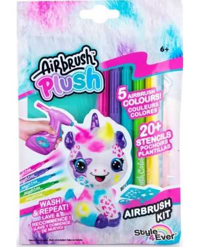 Комплект маркери и шаблони за аерограф Canal Toys Airbrush plush - 1