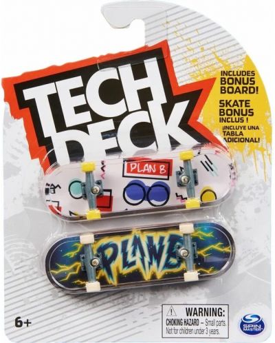 Комплект скейтборди за пръсти Tech Deck - Plan B, 2 броя - 1