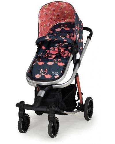 Комбинирана бебешка количка 3 в 1 Cosatto - Giggle Trail, Pretty Flamingo - 4