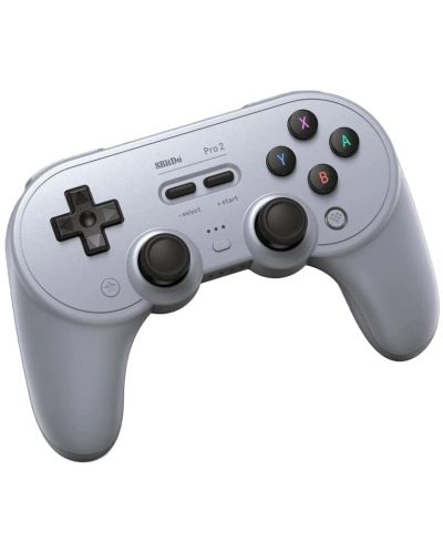 Безжичен контролер 8Bitdo - Pro2, сив (Nintendo Switch/PC) - 1