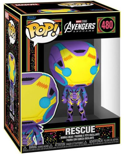 Комплект Funko POP! Collector's Box: Marvel - The Avengers (Rescue) (Blacklight) - 3