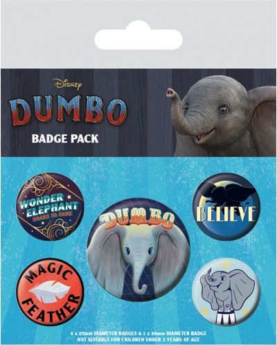 Комплект значки Pyramid Disney: Dumbo - The Flying Elephant - 1