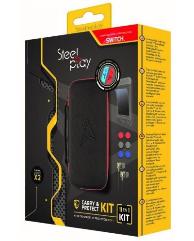 Комплект протектори Steelplay - 11 в 1 Carry & Protect Kit (Nintendo Switch) - 1