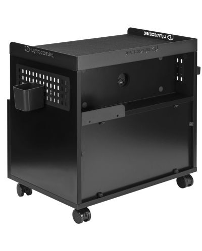 Компютърен шкаф Ultradesk - Crate, черен - 4