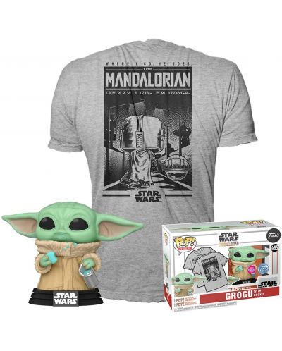 Комплект Funko POP! Collector's Box: Television - The Mandalorian (Grogu with Cookie) (Flocked) (Special Edition) - 1