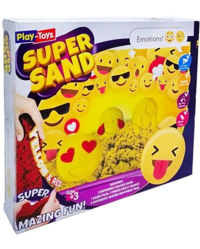 PLAYTOYS Комплект кинетичен пясък Super Sand SMILE - 1