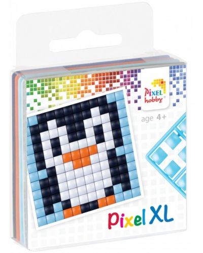 Креативен комплект с пиксели Pixelhobby - XL, Пингвинче - 1