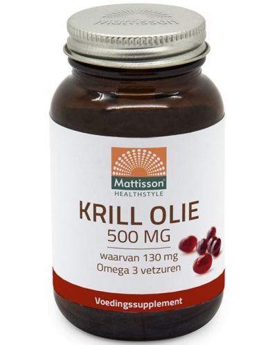 Krill Oil, 500 mg, 60 капсули, Mattisson Healthstyle - 1