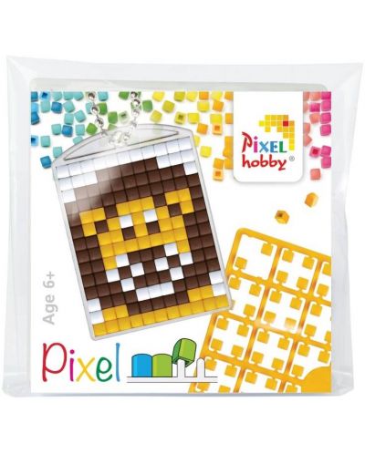 Креативен комплект с пиксели Pixelhobby - Ключодържател, Лъв - 1