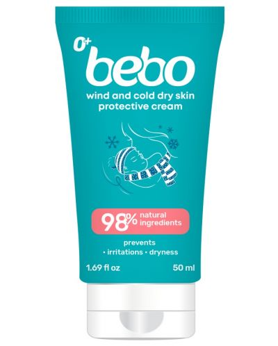 Крем срещу суха кожа Bebo - При вятър и студ, 50 ml