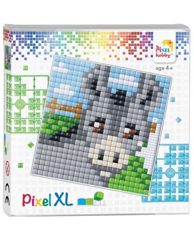 Креативен комплект с пиксели Pixelhobby - XL, Магаренце - 1