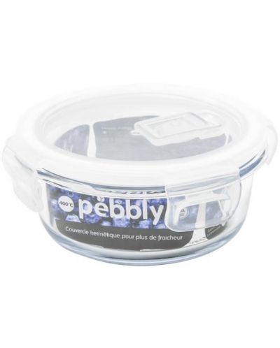 Кръгла кутия за храна Pebbly - 400 ml, 13.5 х 5.5 cm - 1