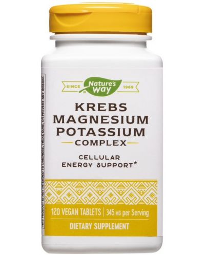 Krebs Magnesium Potassium, 120 таблетки, Nature’s Way - 1