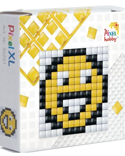 Креативен комплект с пиксели Pixelhobby - XL, Усмихнато емоджи - 1