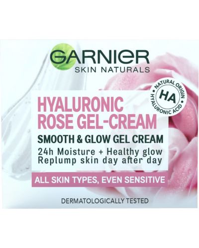 Garnier Skin Naturals Крем гел за лице Hyaluronic Rose, 50 ml - 1