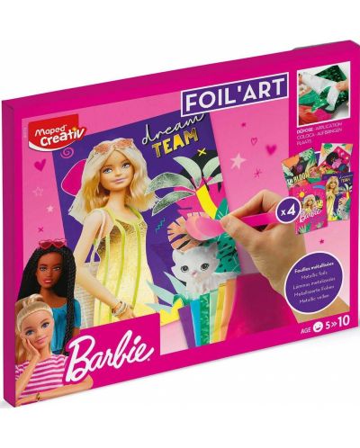 Креативен комплект Maped Creativ Barbie - Апликации с фолио - 1