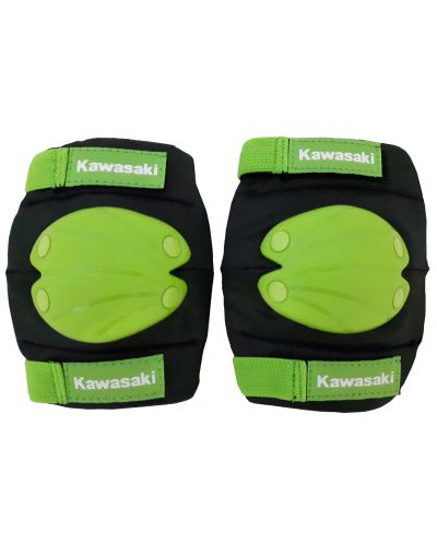 Комплект наколенки/налакътници Kawasaki – Размер L/XL, зелени - 1