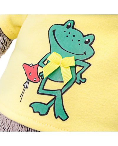 Плюшена играчка Budi Basa - Коте Басик с тениска с жабче, 22 cm - 5