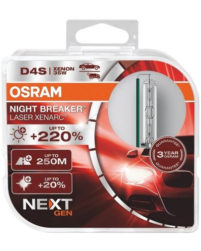 Ксенонови Osram - D4S, 66440XNN-HCB, Xenarc Night Breaker Laser - 1