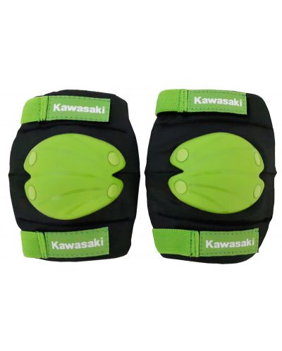 Комплект наколенки/налакътници Kawasaki – Размер S/M, зелени - 1