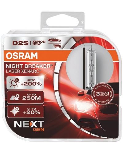 Ксенонови Osram - D2S, 66240XNN-HCB, Xenarc Night Breaker Laser - 1