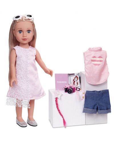 Кукла Raya Toys - Camilla, с дрехи и аксесоари, 44 cm - 2