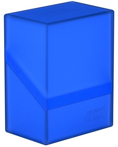 Кутия за карти Ultimate Guard Boulder Deck Case - Standard Size, синя (60 бр.) - 1