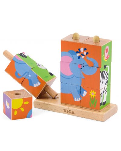 Кубчета Viga - Диви животни, 9 броя - 5