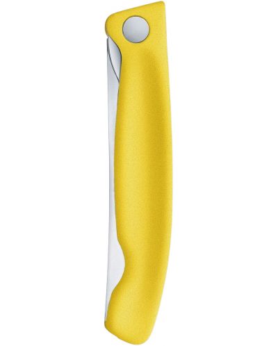 Кухненски сгъваем нож Victorinox - Swiss Classic, 11 сm, жълт - 4