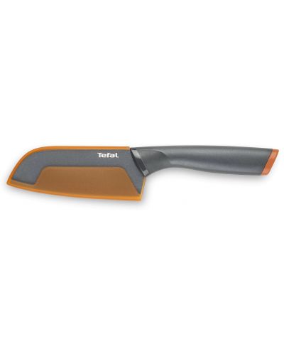 Кухненски нож Tefal - Fresh Kitchen Santoku, K2320614, 12 cm, сив/оранжев - 2