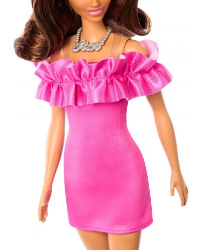 Кукла Barbie Fashionistas 217 - С розова рокля - 4