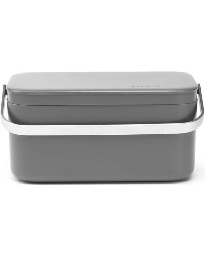 Кутия за хранителни отпадъци Brabantia - SinkSide Dark Grey - 1