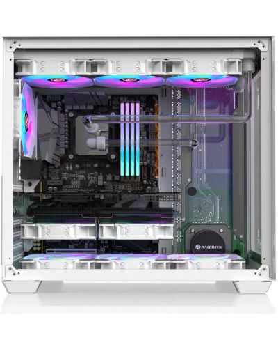 Кутия Raijintek - PAEAN C7 Black, mid tower, бяла/прозрачна - 5