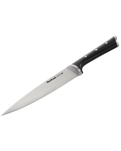 Кухненски нож Tefal - Ingenio Ice Force Chef, 20 cm, черен - 1