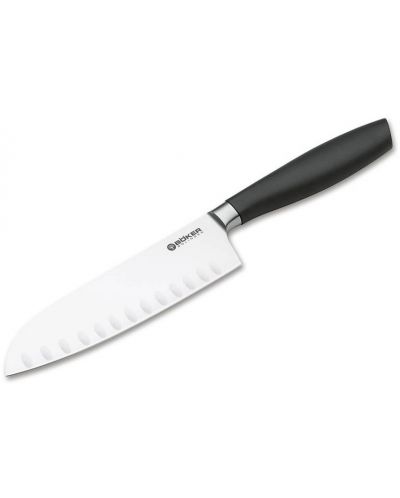 Кухненски нож Сантоку Boker - Core Professional Santoku with Hollow Edge, 16.5 cm, черен - 1