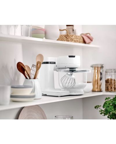 Кухненски робот Bosch - MUMS2TW01, 700W, 4 степени, 3.8 l, бял - 8