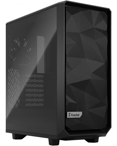 Кутия Fractal Design - Meshify 2 Compact, mid tower, черна/прозрачна - 1