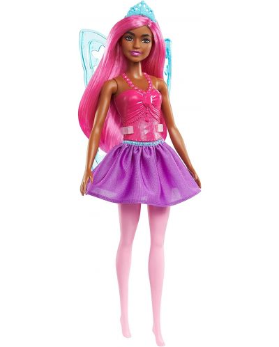 Кукла Barbie Dreamtopia - Барби приказна фея с крила, с розова коса - 1