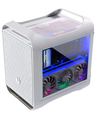 Кутия BitFenix -  Prodigy M2022 ARGB, cube tower, бяла/прозрачна - 3