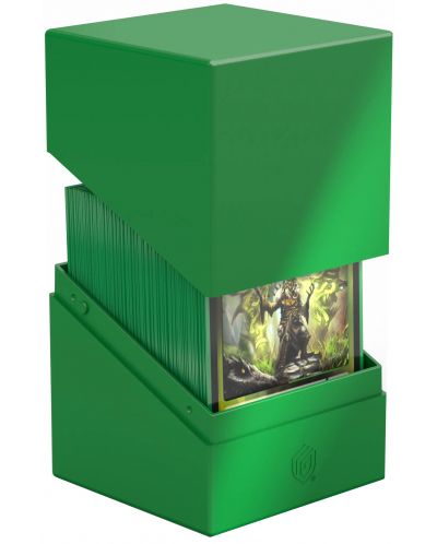 Кутия за карти Ultimate Guard Boulder Deck Case Solid - Зелена (100+ бр.) - 3