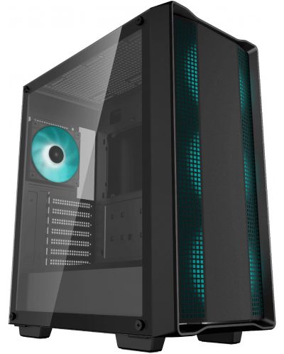 Кутия DeepCool - CC560 v2, mid tower, черна/прозрачна - 1