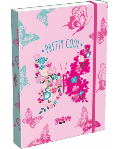 Кутия с ластик Lizzy Card Cute Butterfly - A4 - 1