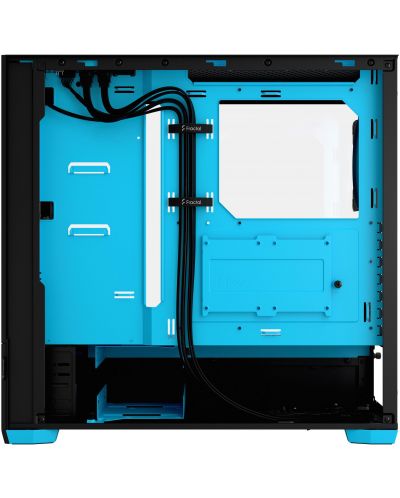 Кутия Fractal Design - Pop Air Cyan Core, mid tower, синя/черна - 9
