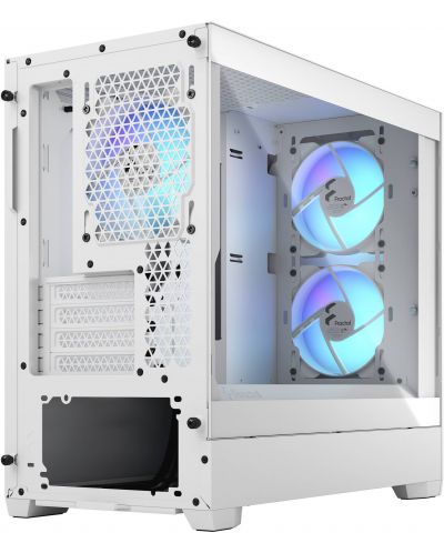 Кутия Fractal Design - Pop Mini Air RGB, mid tower, бяла/прозрачна - 4