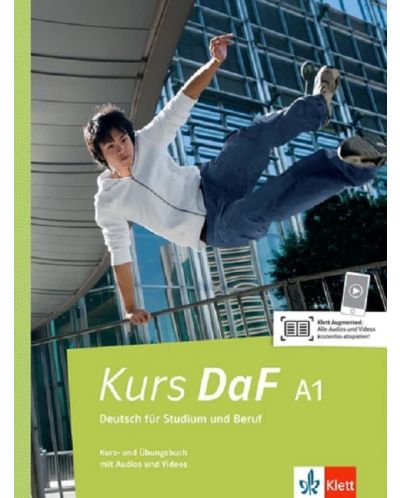 Kurs (DaF) A1 Deutsch für Studium und Beruf Kurs- und Übungsbuch mit Audios und Videos / Немски език - ниво A1: Учебник и тетрадка - 1